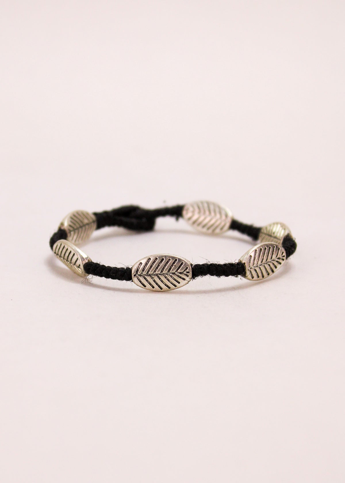 Abstract Feather Alloy Bracelet #82