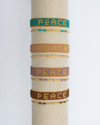 Seed Bead Peace 2-Pack Bracelets