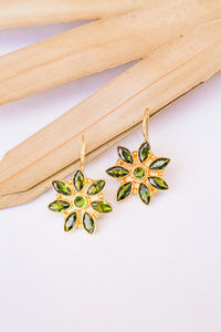 Dasha Emerald Bloom Earring