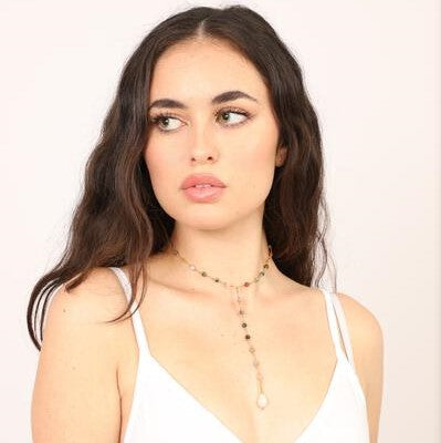 Choker sales lariat necklace