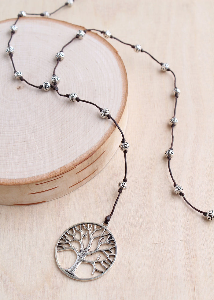 Circle Tree of Life Alloy Necklace