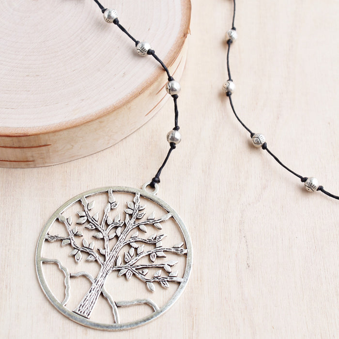 Circle Tree of Life Alloy Necklace