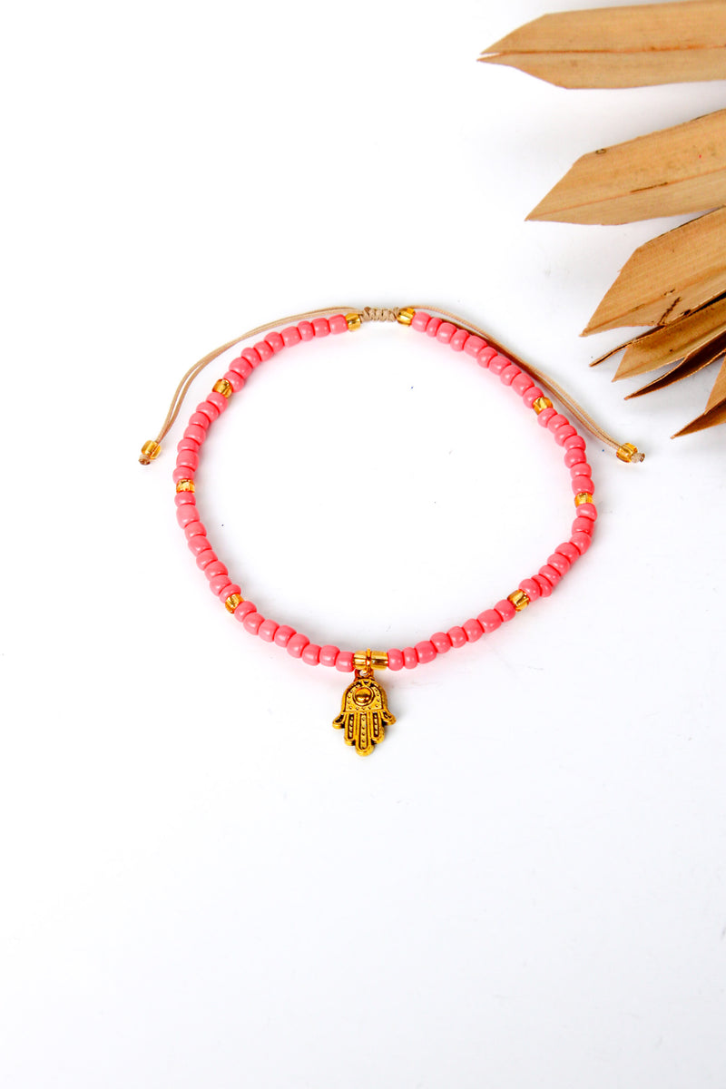 Under the Sun Solid Hamsa Anklet