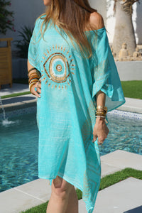 Evil Eye Mosaic Caftan | Shop Bali Queen