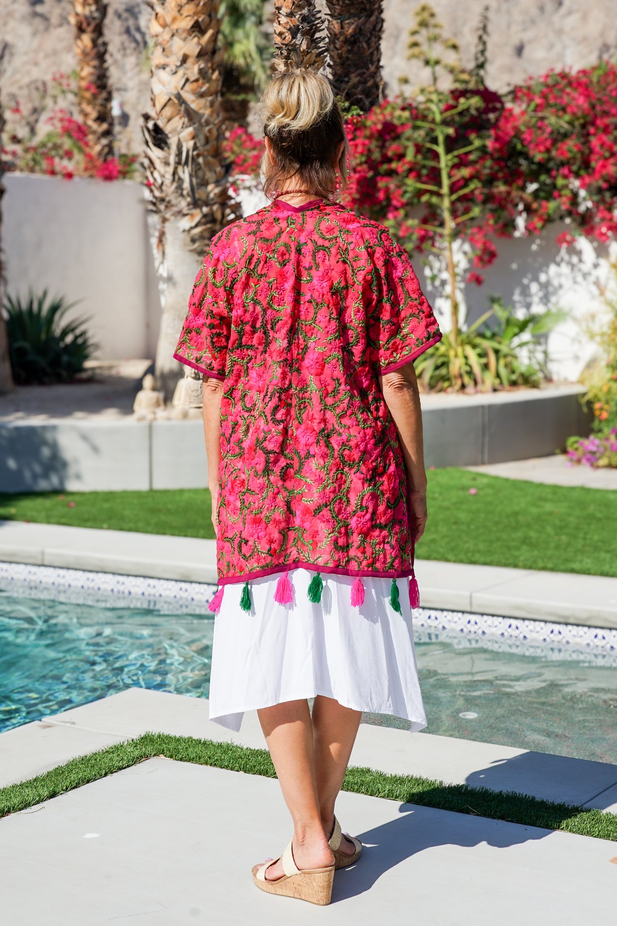 Boho Blossom Midi Kimono | Shop Bali Queen