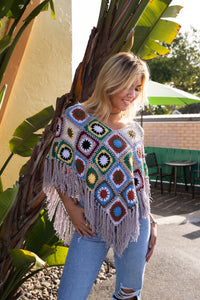 Flower Power Crochet Poncho | Shop Bali Queen