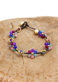Crystal Flower Anklet 5 Pack | Shop Bali Queen