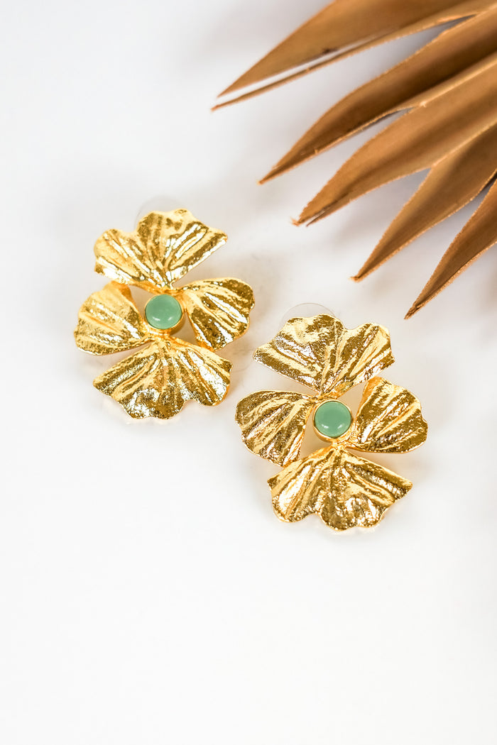 Dasha Marigold Bloom Studs | Shop Bali Queen