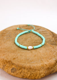 Fimo Single Pearl Pull Bracelet | Shop Bali Queen