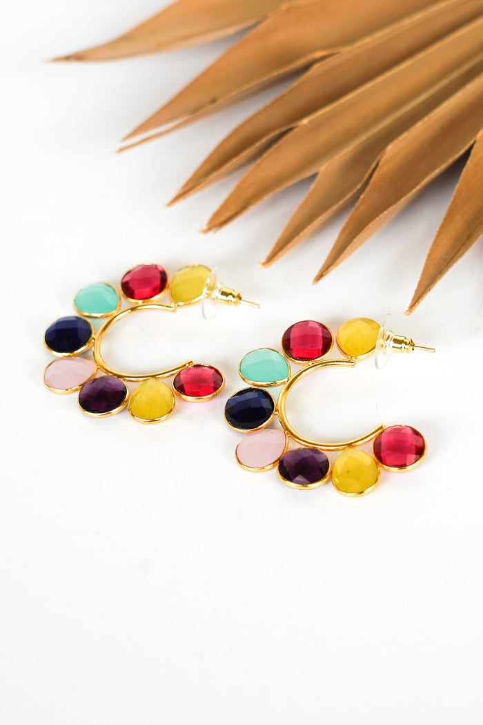 Dasha Crescent Chalcedony Earring | Shop Bali Queen