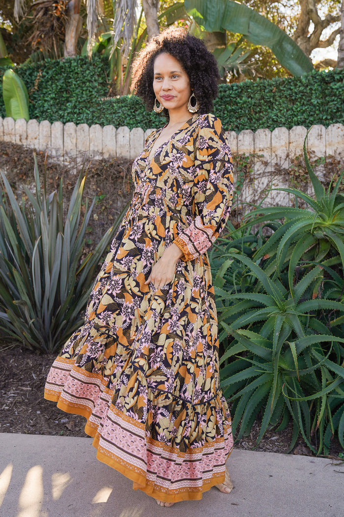 Flora Long Sleeve Belle Dress
