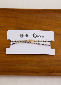 Braided Crystal Cowrie 2 Pack Bracelets | Shop Bali Queen