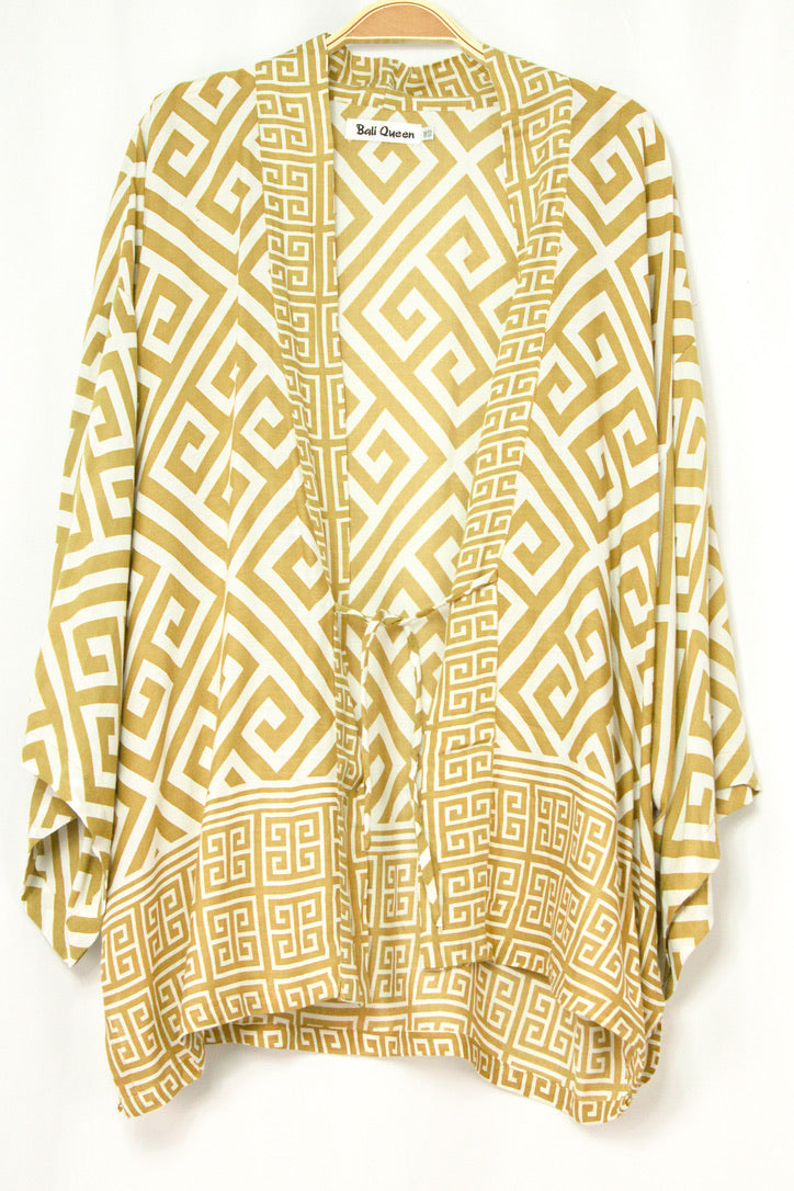 Tribal Tides Tie Kimono