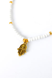 Under the Sun Solid Hamsa Anklet