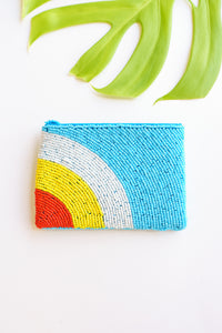 Sun Beam Beaded Coin Bag