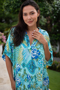 Tahara, new arrival, caftan, tunic, rayon, wholesale resort wear, bali queen, coco rose