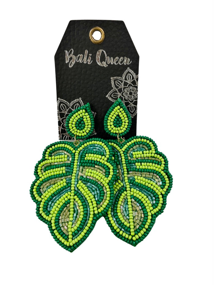 Tiki-licious Leaf Earrings | Shop Bali Queen