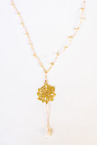 Lotus Pearl Necklace | Shop Bali Queen