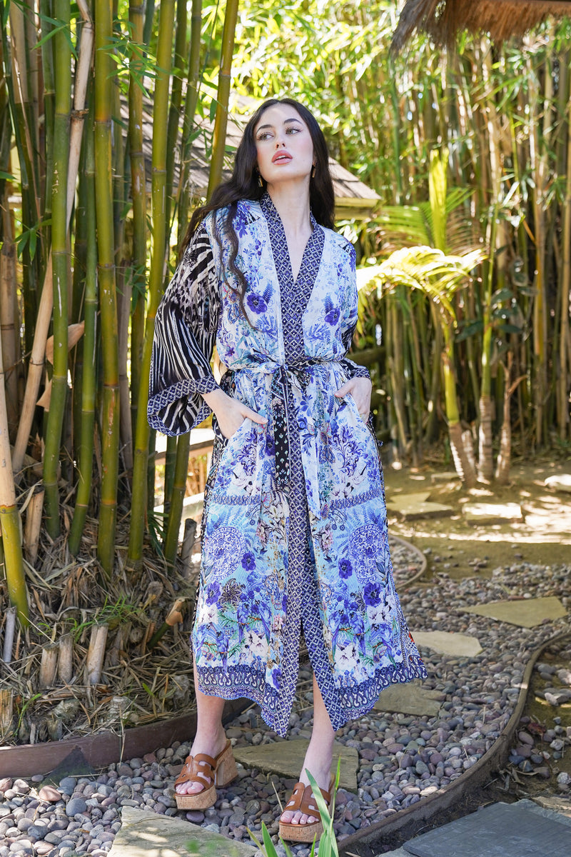 Bombay Tie Jeweled Kimono | Shop Bali Queen