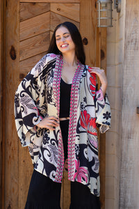 Bombay Short Jeweled Kimono | Shop Bali Queen