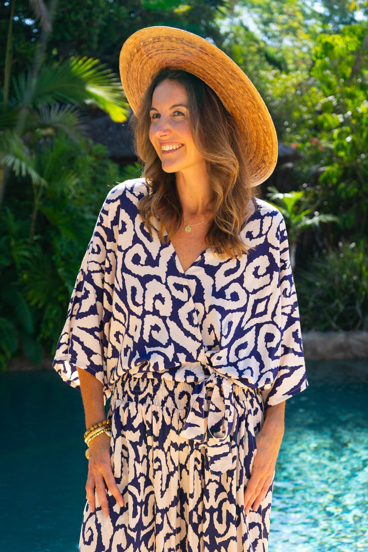 Kahlo Kimono Top