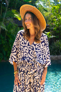 Kahlo Kimono Top