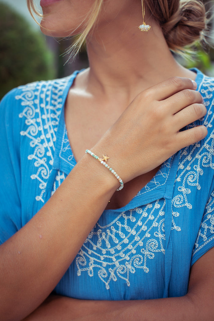 Seaglass Starfish Bracelet | Shop Bali Queen