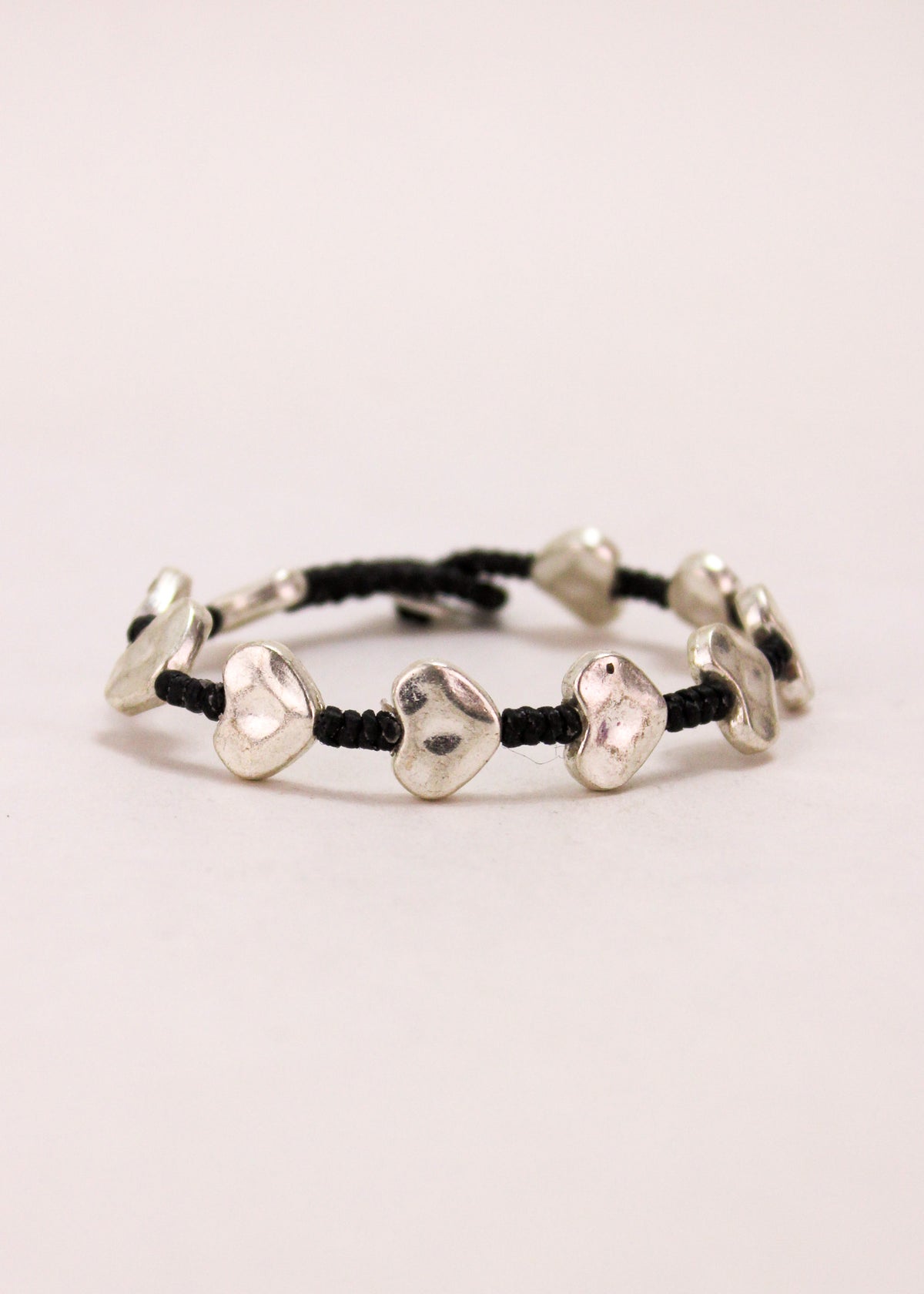 Hammered Heart Alloy Bracelet #16