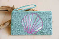 Scallop Shell Beaded Clutch