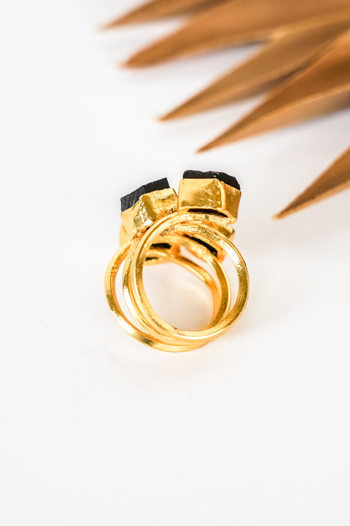 Dasha Onyx Wrap Ring | Shop Bali Queen
