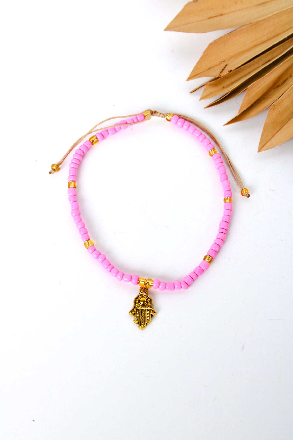 Under the Sun Solid Hamsa Anklet