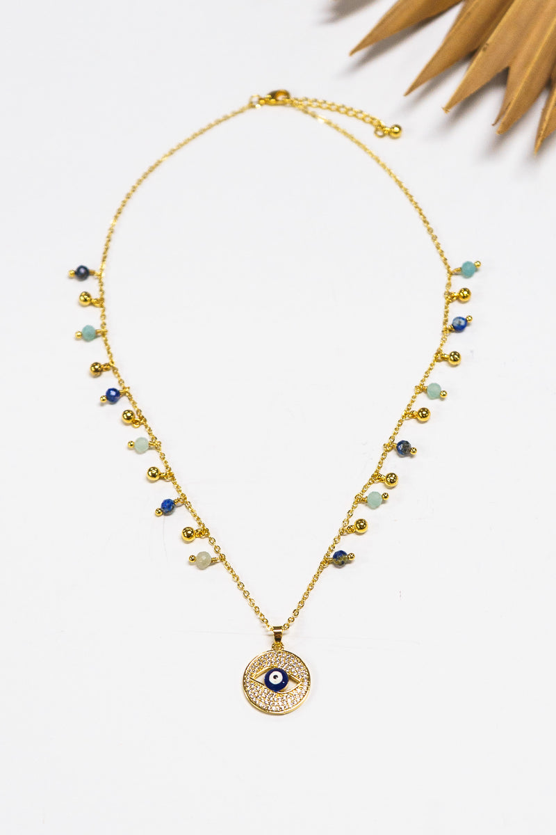 Celeste Evil Eye Necklace | Shop Bali Queen