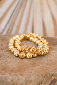 Mercury Gold Alloy Stretch Bracelet #7 | Shop Bali Queen