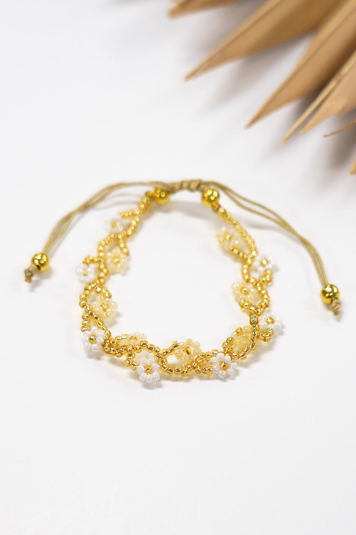 Camellia Flower Pull Bracelet | Shop Bali Queen