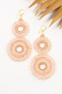 Thai Crystal Double Circle Earrings | Shop Bali Queen