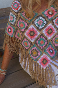 Flower Power Crochet Poncho | Shop Bali Queen
