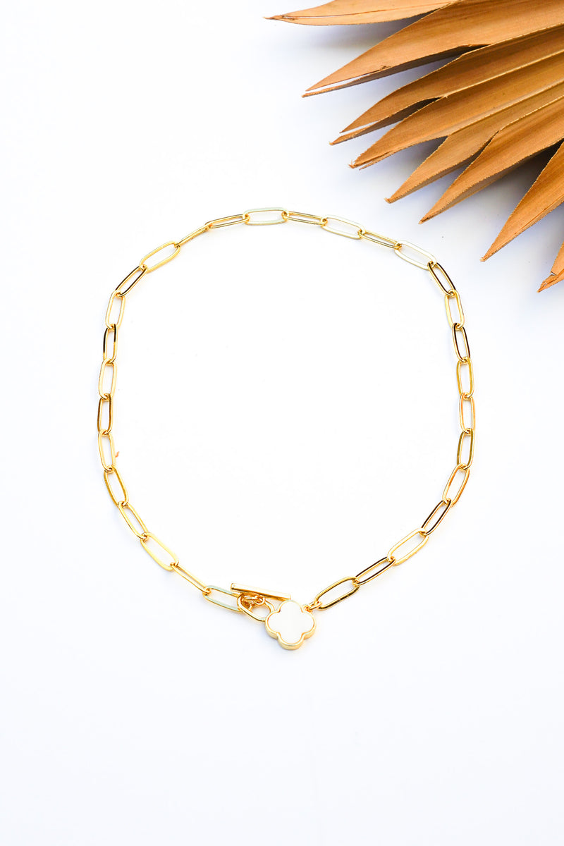 Simple Clover Link Necklace | Shop Bali Queen