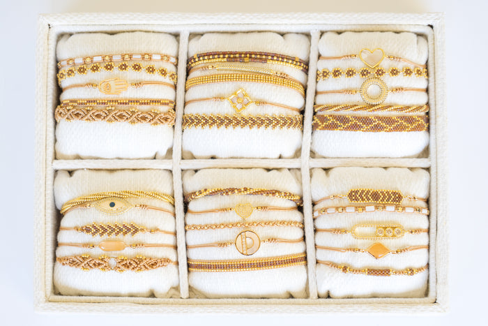 Crystal 5 Pack Pull Bracelet Tray (Natural) | Shop Bali Queen