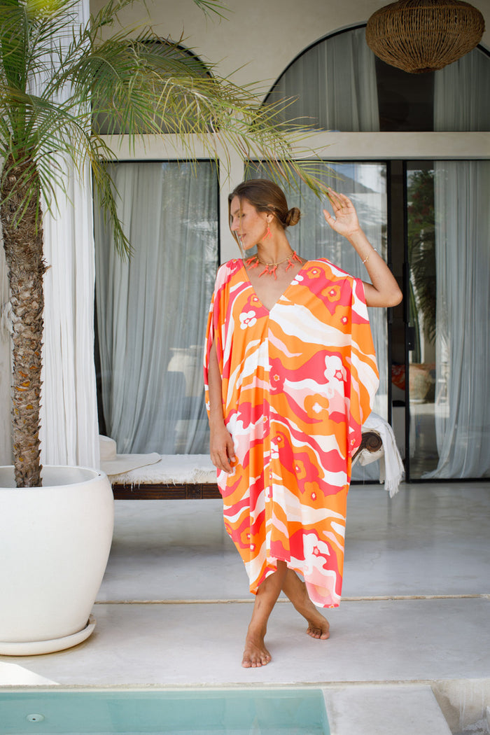 Kiki Open Shoulder Caftan | Shop Bali Queen