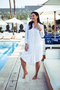 Eyelet Shirt Dress | Shop Bali Queen