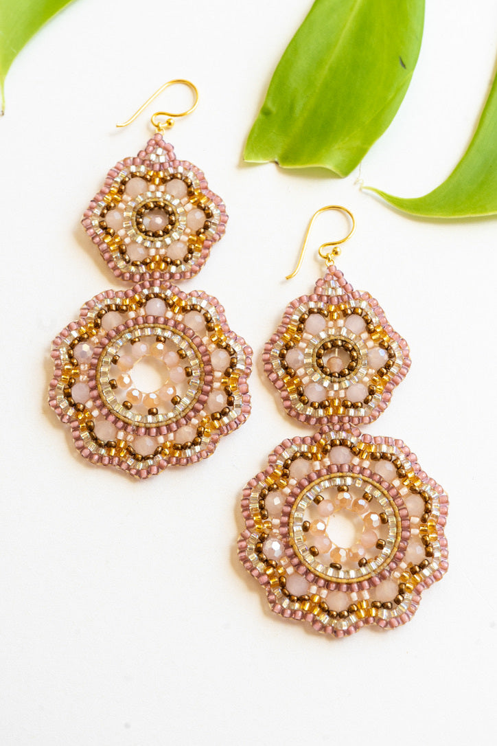 Reef Bloom Beaded Drop Earrings | Shop Bali Queen
