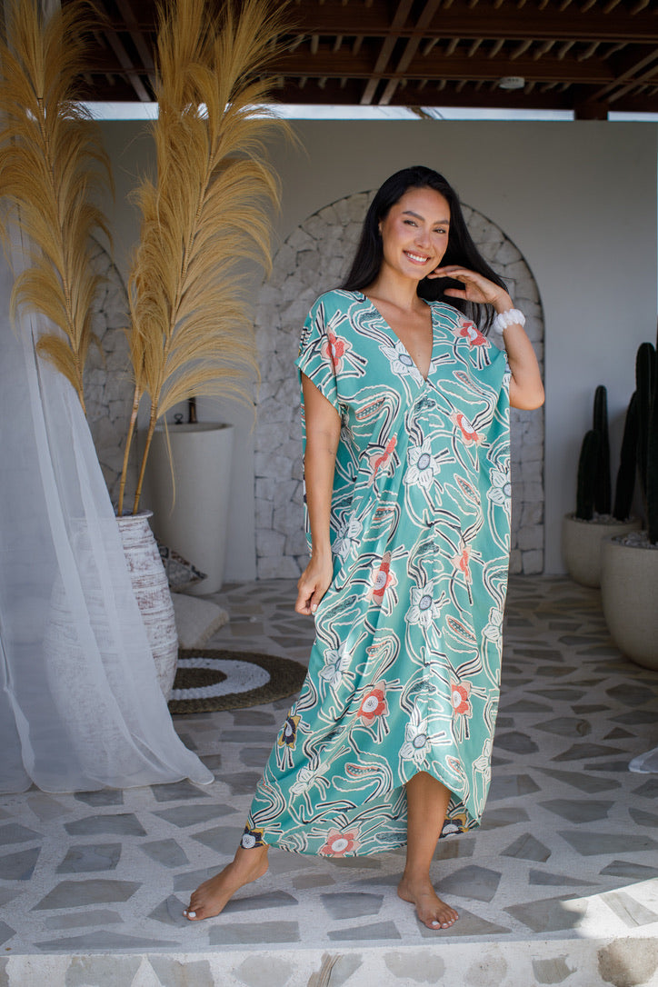 Tiger Lily Long Caftan | Shop Bali Queen