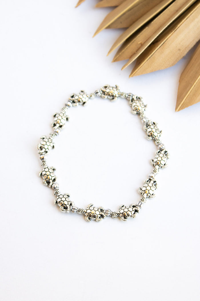 Sea Turtle Alloy Stretch Bracelet #45 | Shop Bali Queen