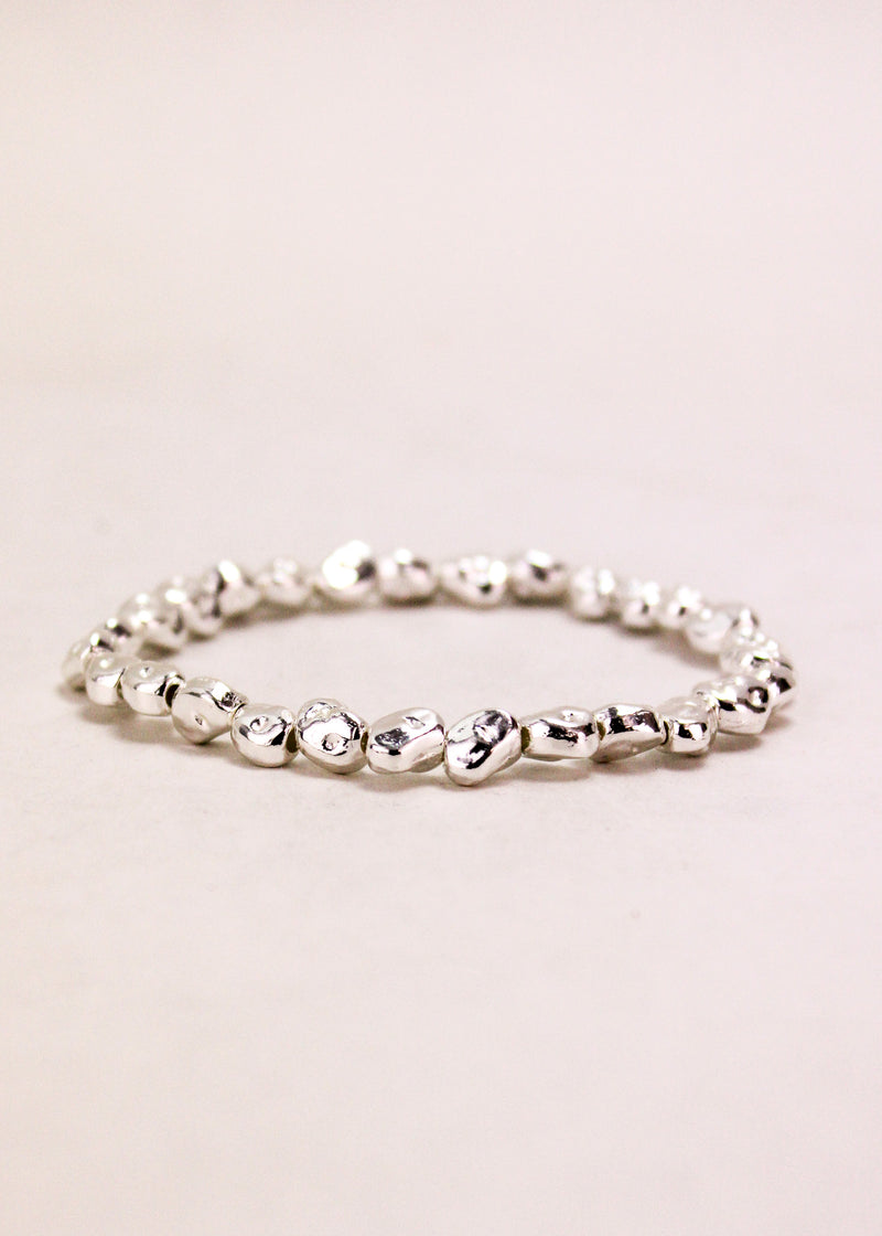 Small Nugget Alloy Stretch Bracelet #24