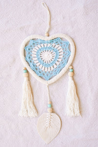 Macrame Heart w/ Bai Leaf Dreamcatcher