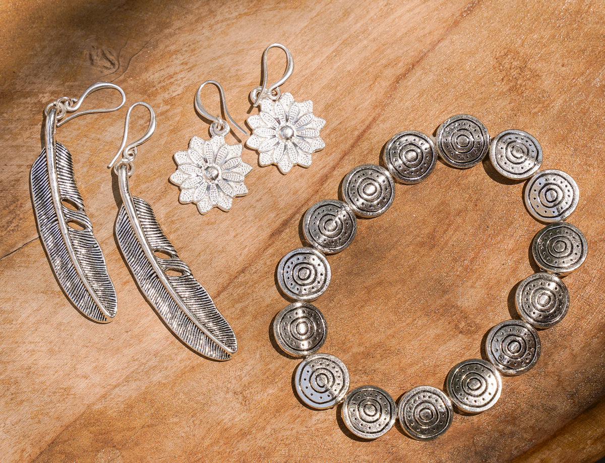 Daisy Alloy Earrings
