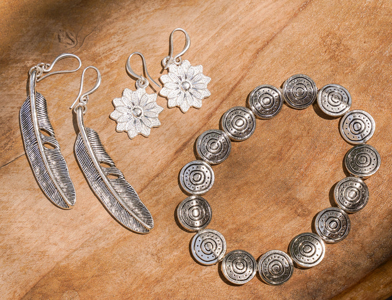 Daisy Alloy Earrings