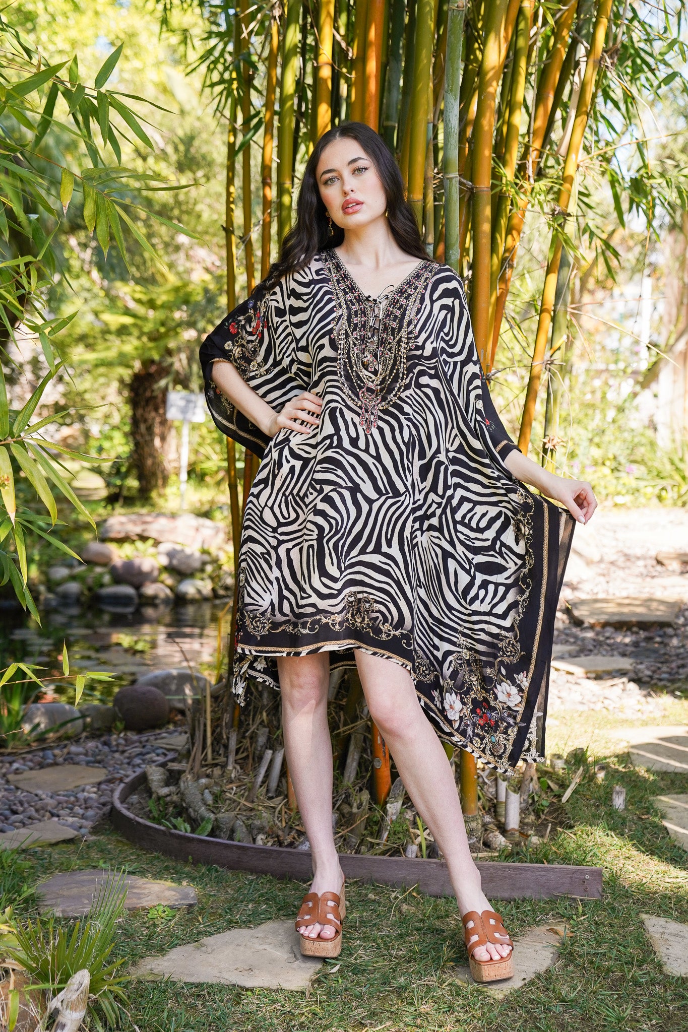 Bombay Jeweled Caftan