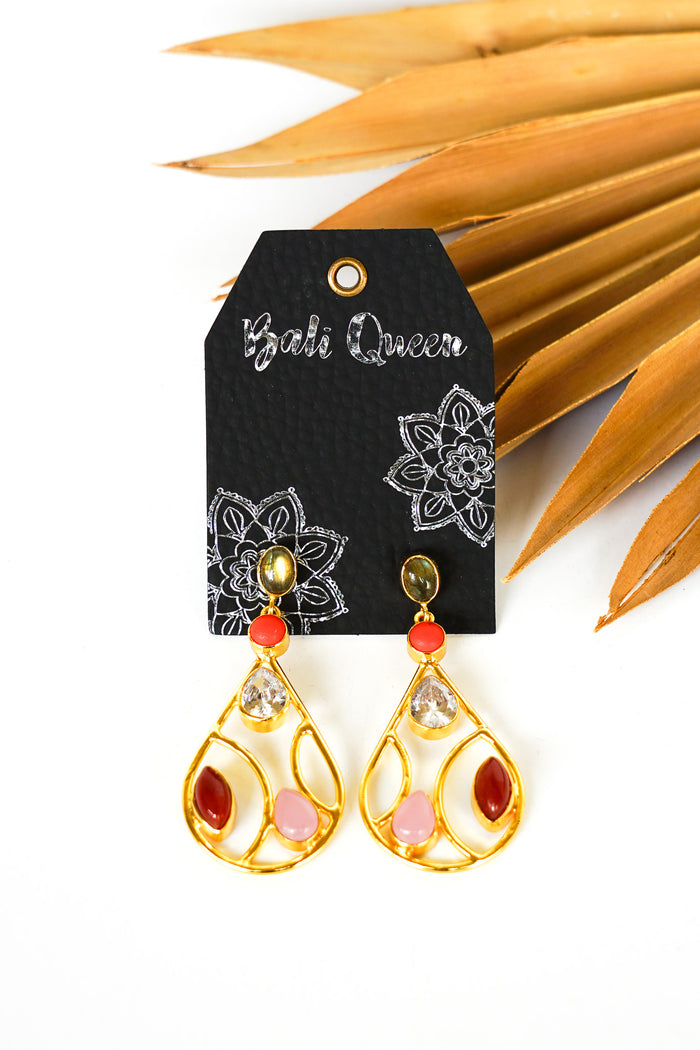 Dasha Labradorite Teardrop Earring | Shop Bali Queen