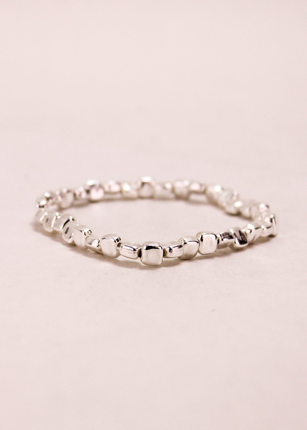 Rounded Square Alloy Stretch Bracelet #29